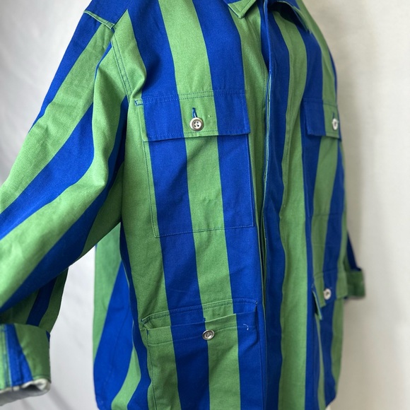 Target Black History Month Jacket Womens 2X Blue Green Striped Oversized Sammy B - Picture 4 of 5